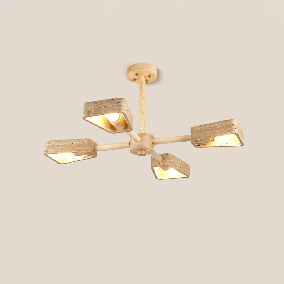 Harvenevia Travertine Chandelier-Moonnatur