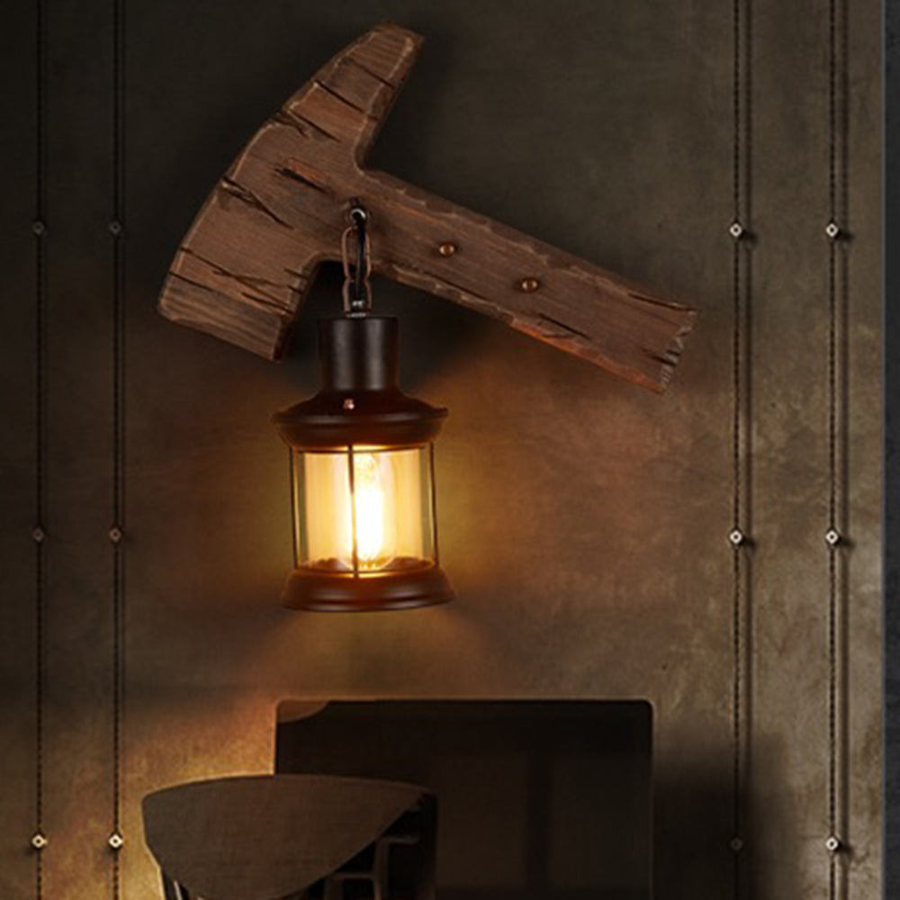 Woldenina Pine Wood Wall Light-Moonnatur