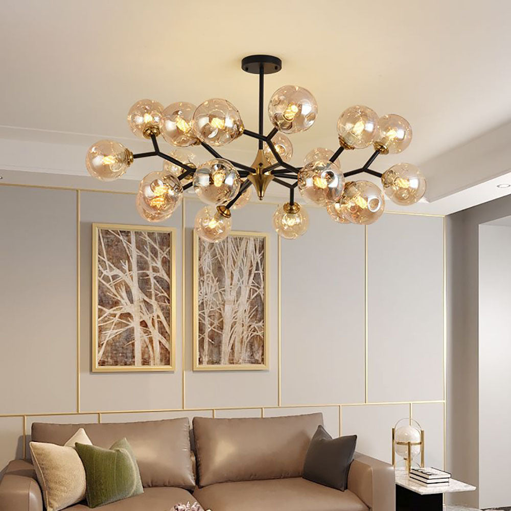 Osweneris Glass Chandelier-Moonnatur