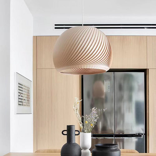 Aberiel Wood Pendant Light-Moonnatur