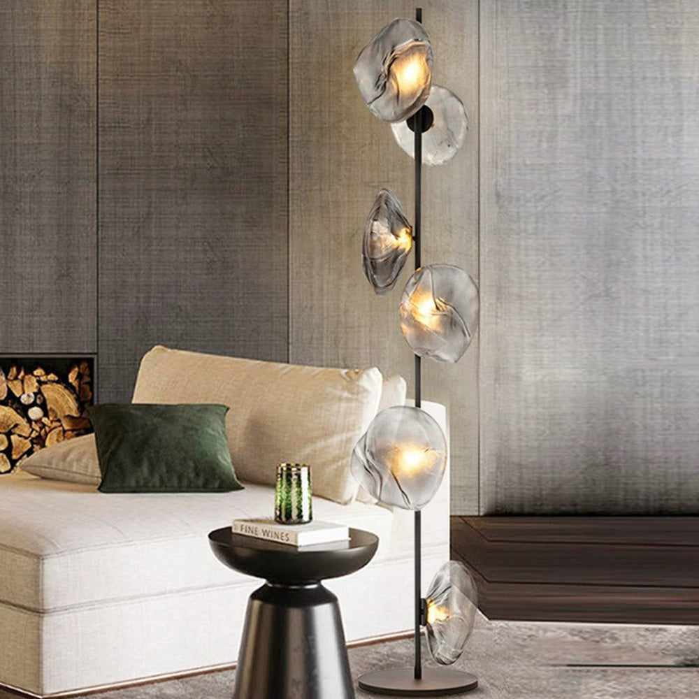 Wardenena Glass Floor Lamp-Moonnatur