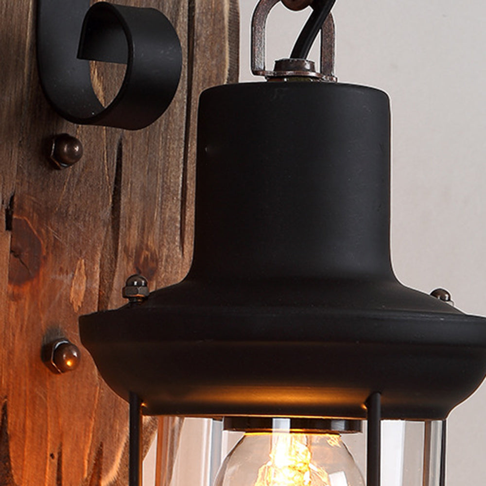 Wilveniel Pine Wood Wall Light-Moonnatur