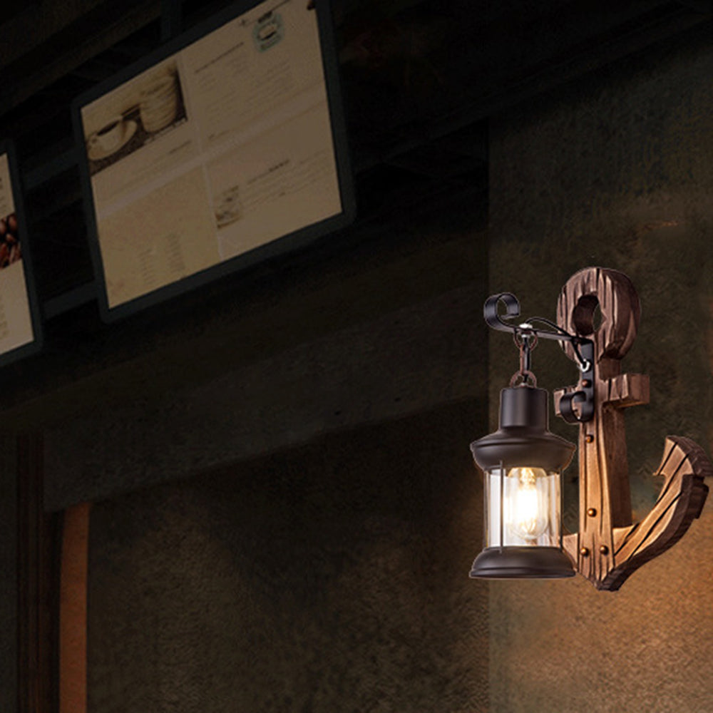Verrenelia Pine Wood Wall Light-Moonnatur
