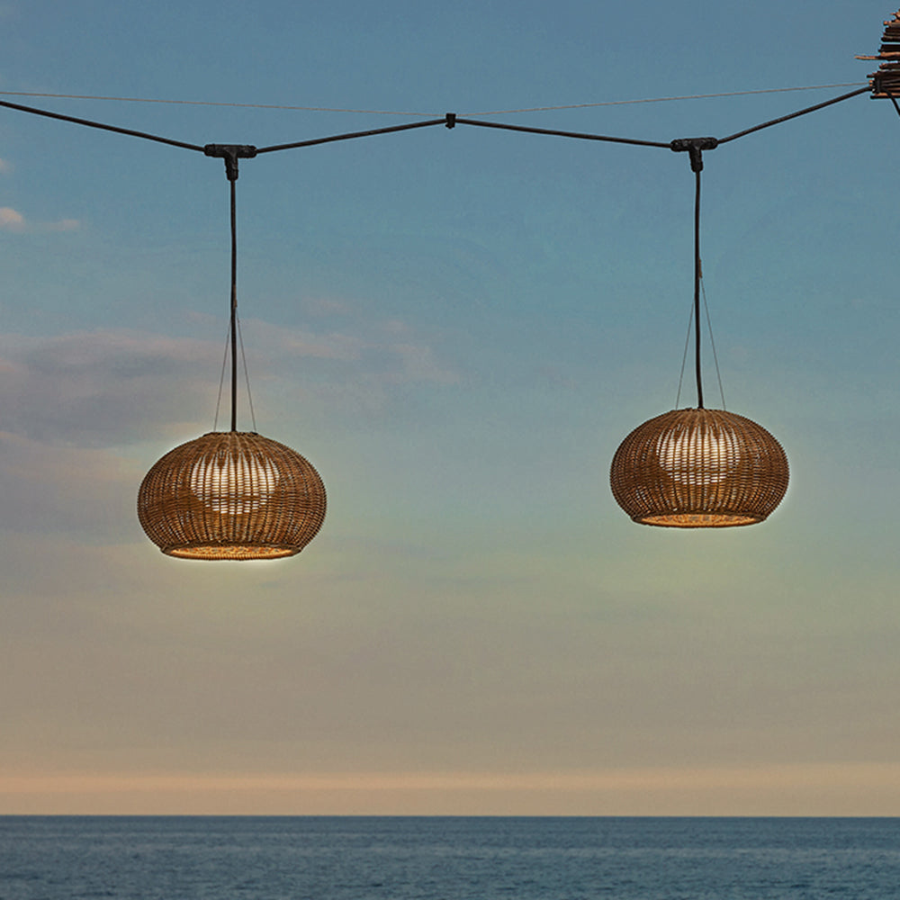 Lovenora Bamboo Pendant Light-Moonnatur