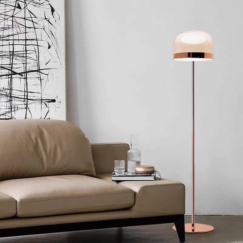Wilvenelle Glass Floor Lamp-Moonnatur