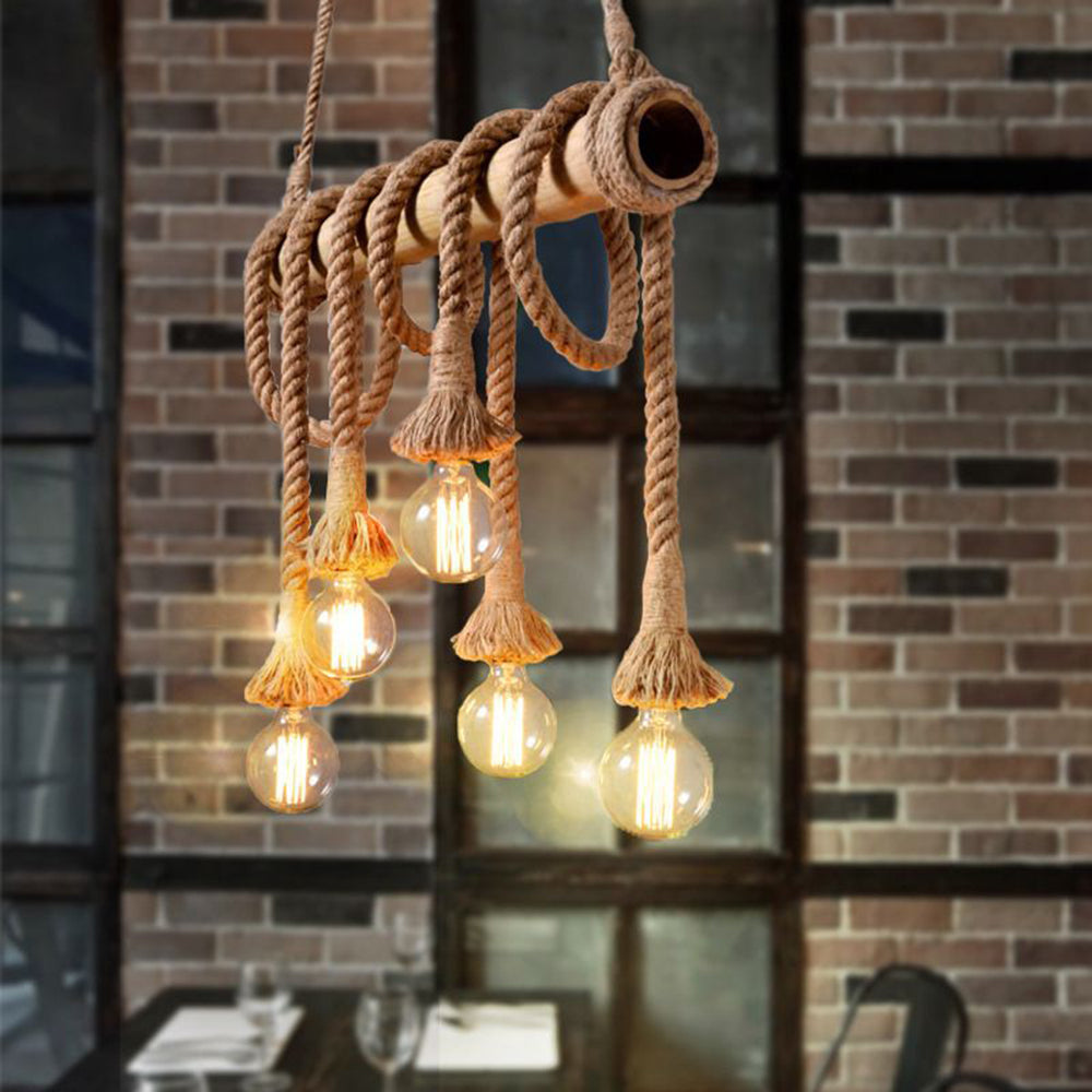 Envermoss Bamboo Pendant Light-Moonnatur