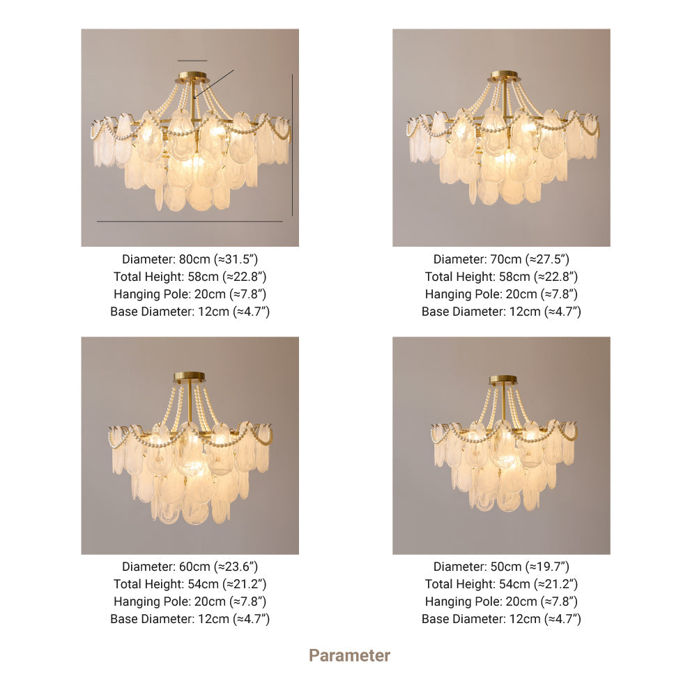 Penrelmere Glass Pendant Light-Moonnatur
