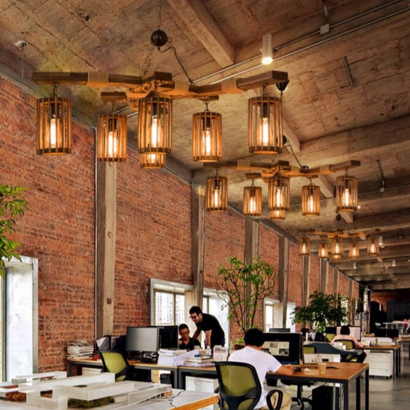 Ulvencove Wood Chandelier-Moonnatur