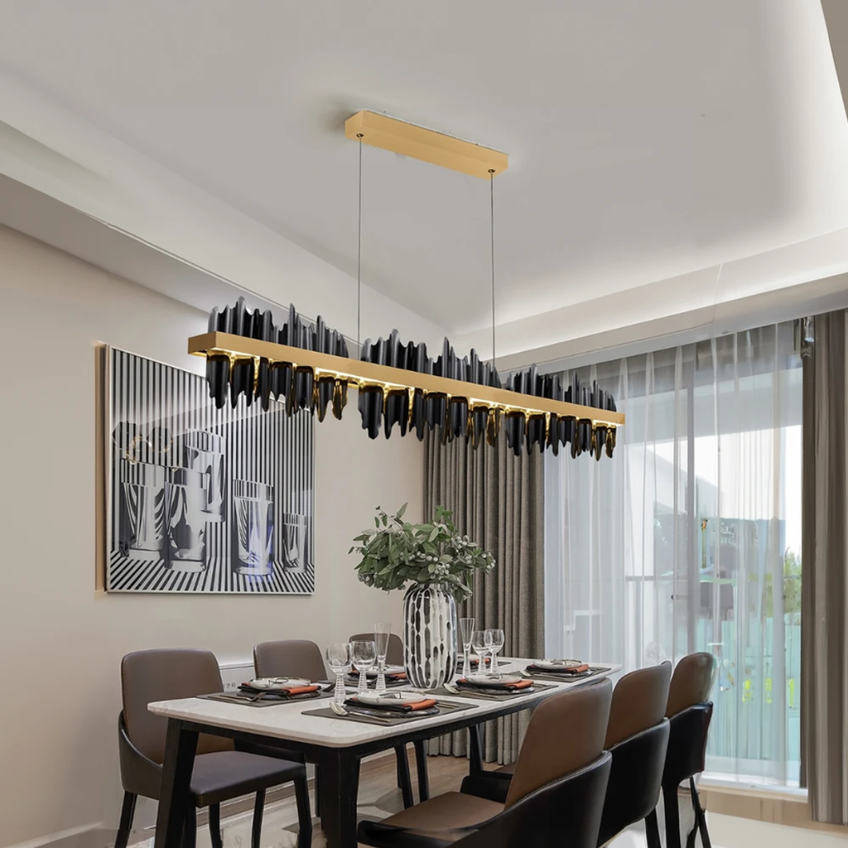 Carnelwynne Metal Chandelier-Moonnatur