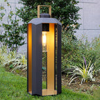 Edrenwick Glass Floor Lamp-Moonnatur