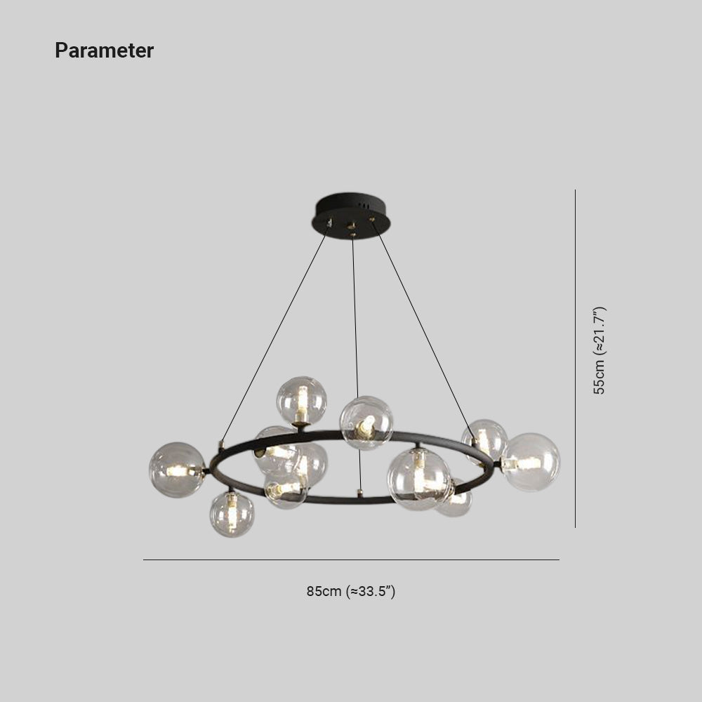 Nardenora Glass Chandelier-Moonnatur