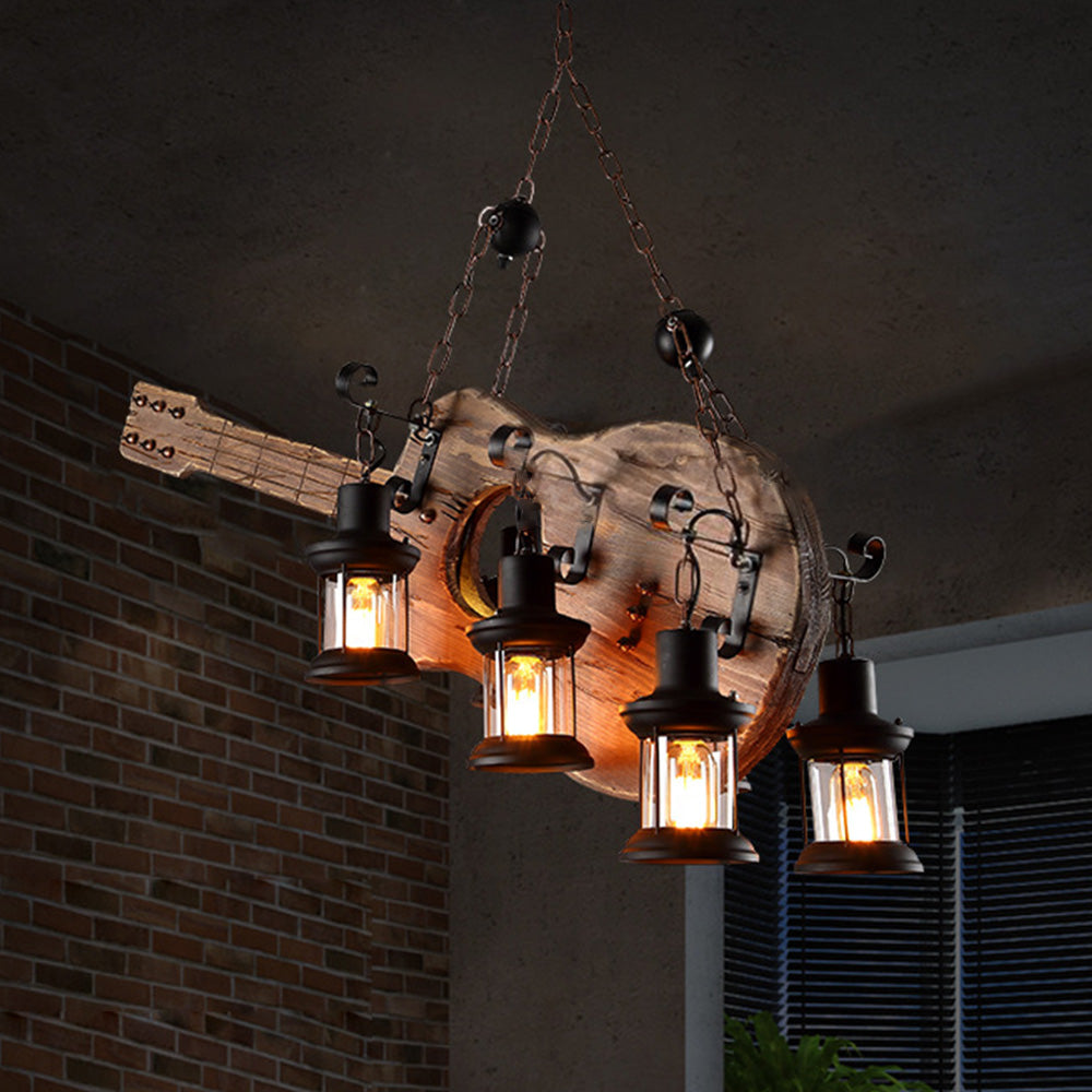 Tarnelley Pine Wood Pendant Light-Moonnatur