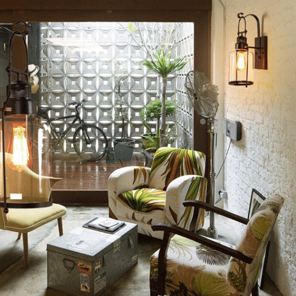 Farnelfield Glass Wall Light-Moonnatur
