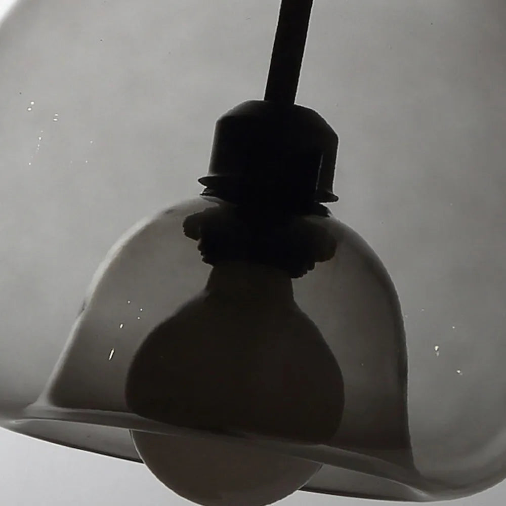 June Globe Glass Pendant Light, Amber/Smoky Grey - Neutralighting