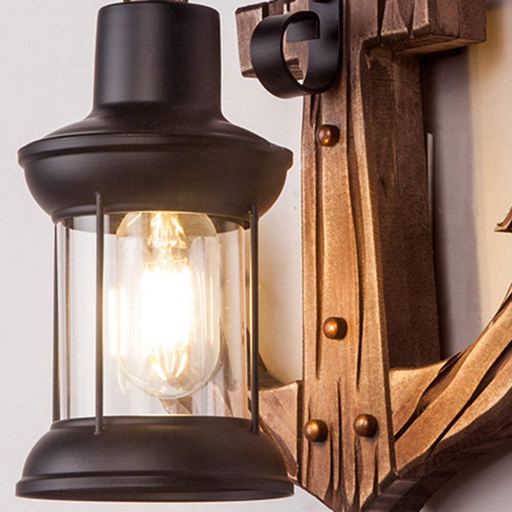 Verrenelia Pine Wood Wall Light-Moonnatur
