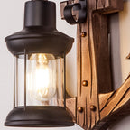 Verrenelia Pine Wood Wall Light-Moonnatur