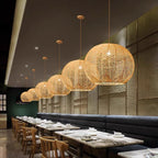 Tarnelgrove Rattan Pendant Light-Moonnatur