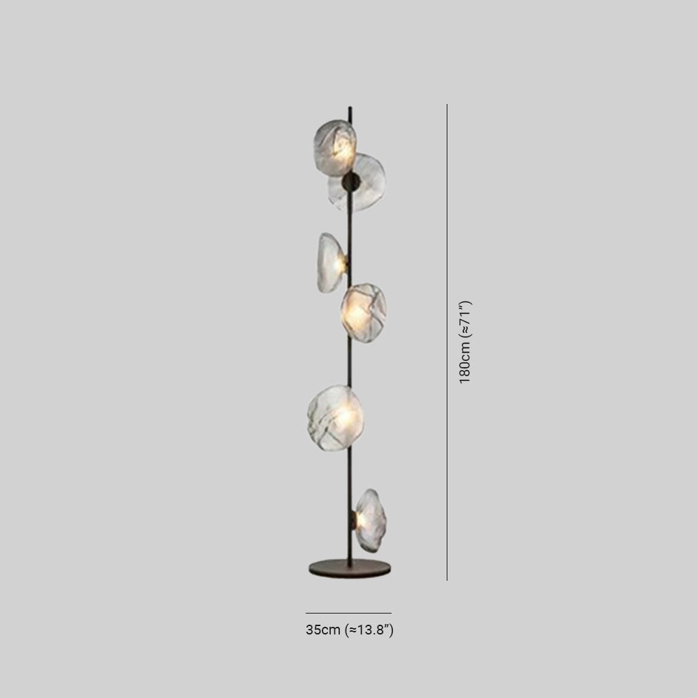 Wardenena Glass Floor Lamp-Moonnatur