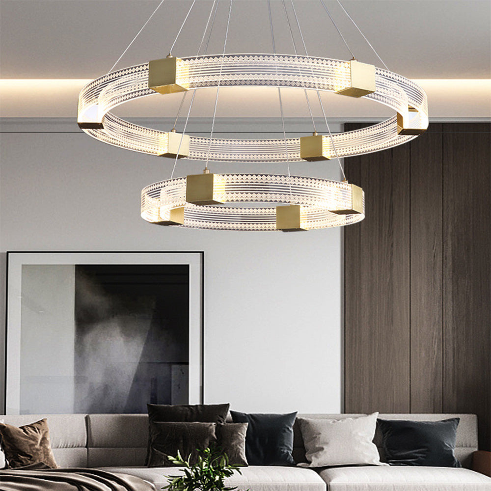 Haldelgrove Acrylic Chandelier-Moonnatur