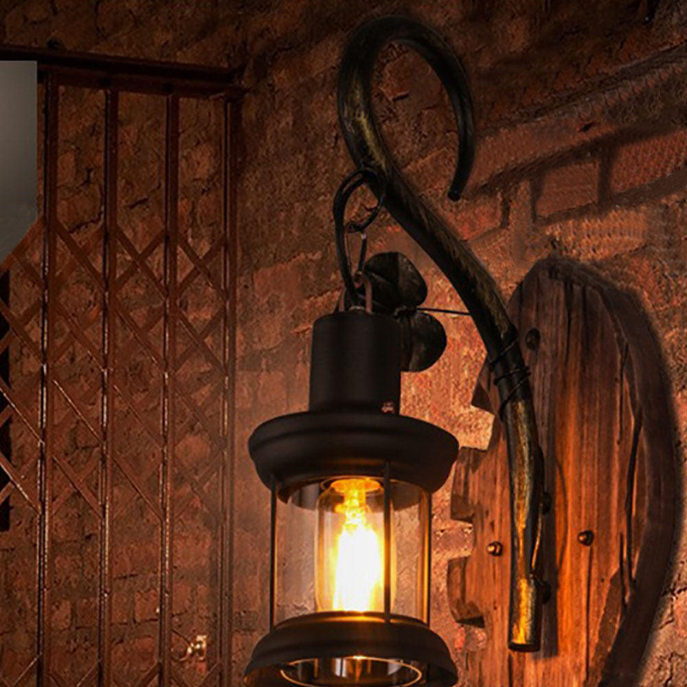 Aberena Pine Wood Wall Light-Moonnatur