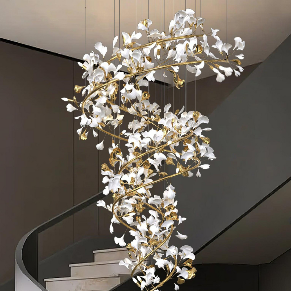 Erlenenora Ceramic Chandelier-Moonnatur