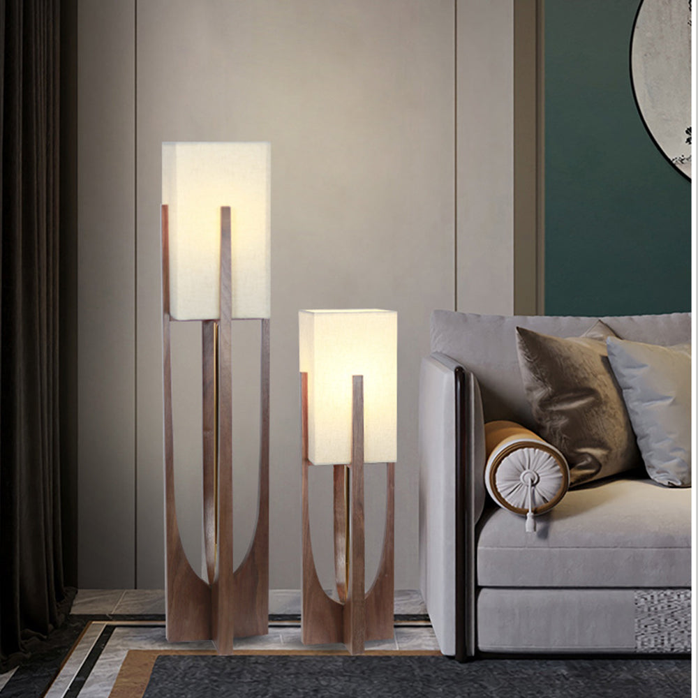 Veyrenaria Fabric Floor Lamp-Moonnatur