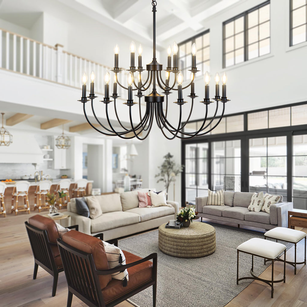 Wardenlark Glass Chandelier-Moonnatur