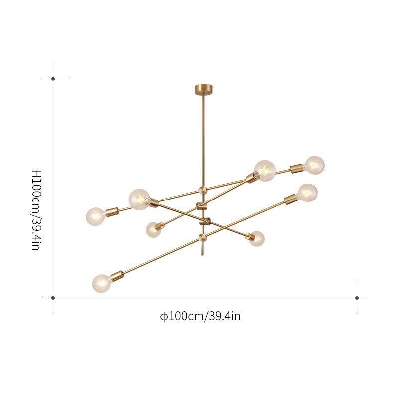 Ferrowlynne Glass Chandelier-Moonnatur