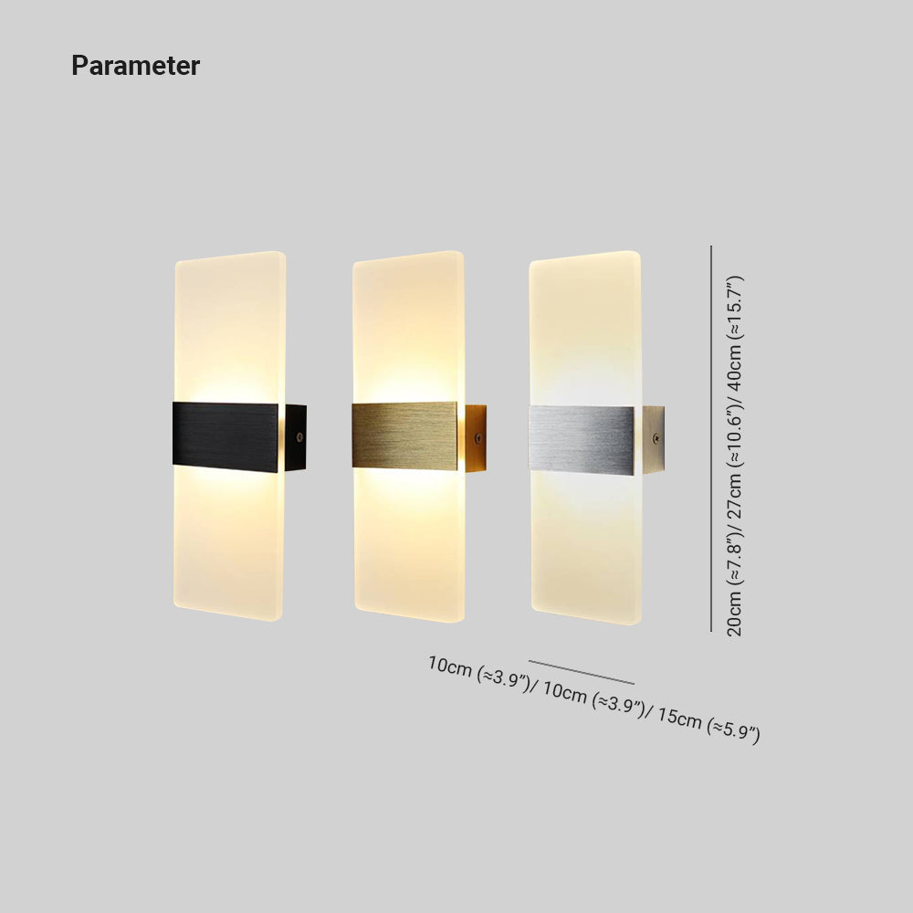 Ferrowcove Acrylic Wall Light-Moonnatur