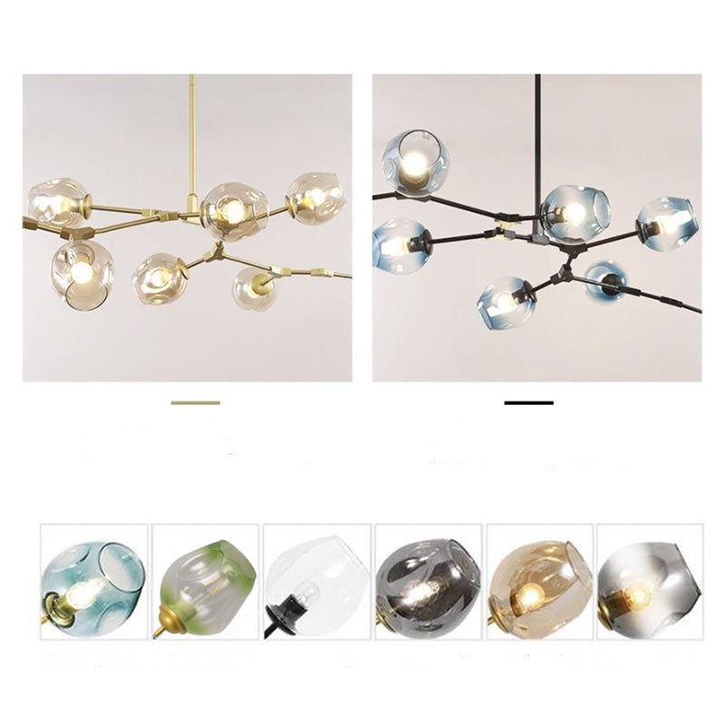 Kirae Nordic Modern Glass Pendant Light Clear Bubble - Neutralighting