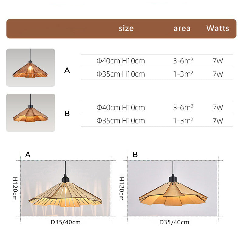 Penrelford Wood Pendant Light-Moonnatur