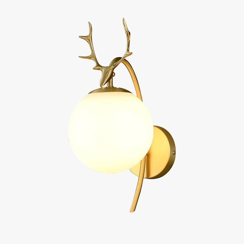 Gildenlark Glass Wall Light-Moonnatur