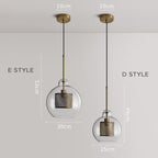 Barrowaelle Glass Pendant Light-Moonnatur