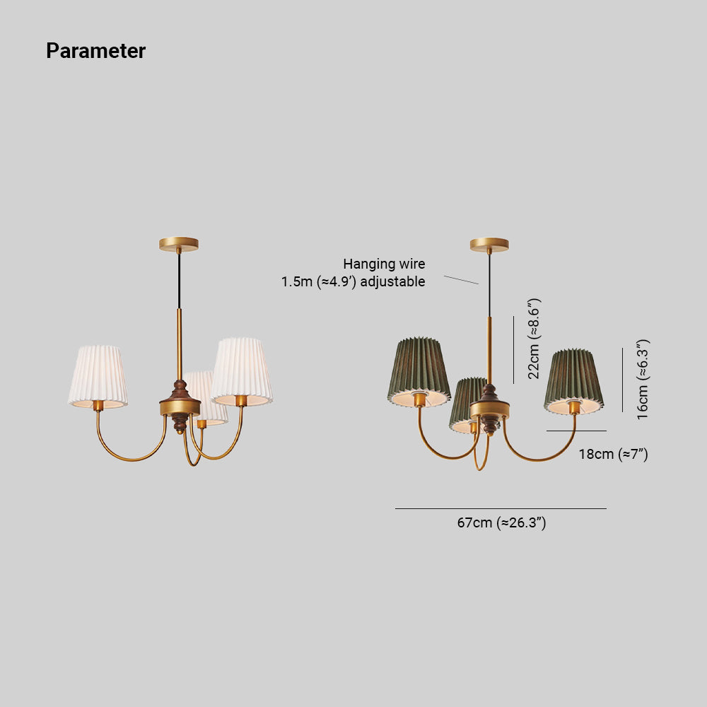 Harvenaria Fabric Chandelier-Moonnatur