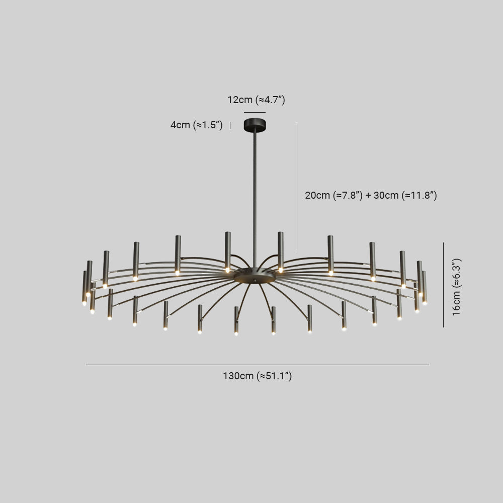 Penrelheath Metal Chandelier-Moonnatur