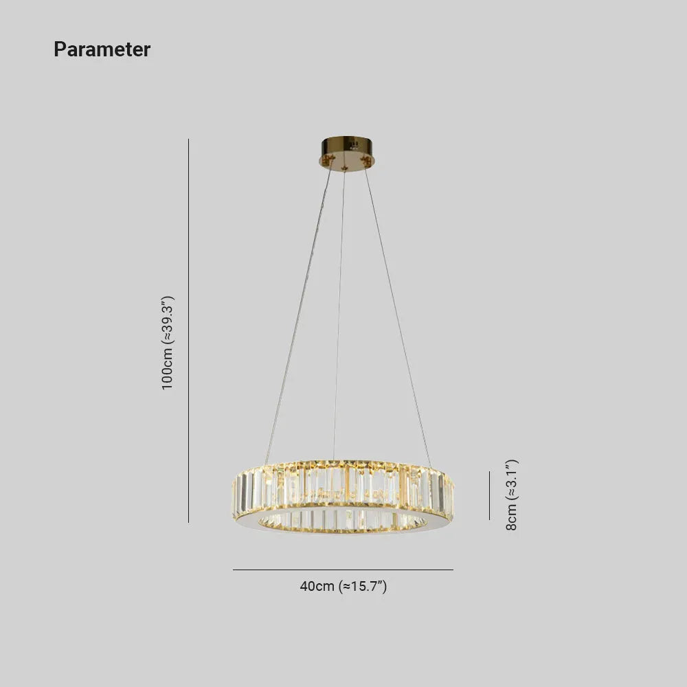 Elsenholm Crystal Pendant Light-Moonnatur