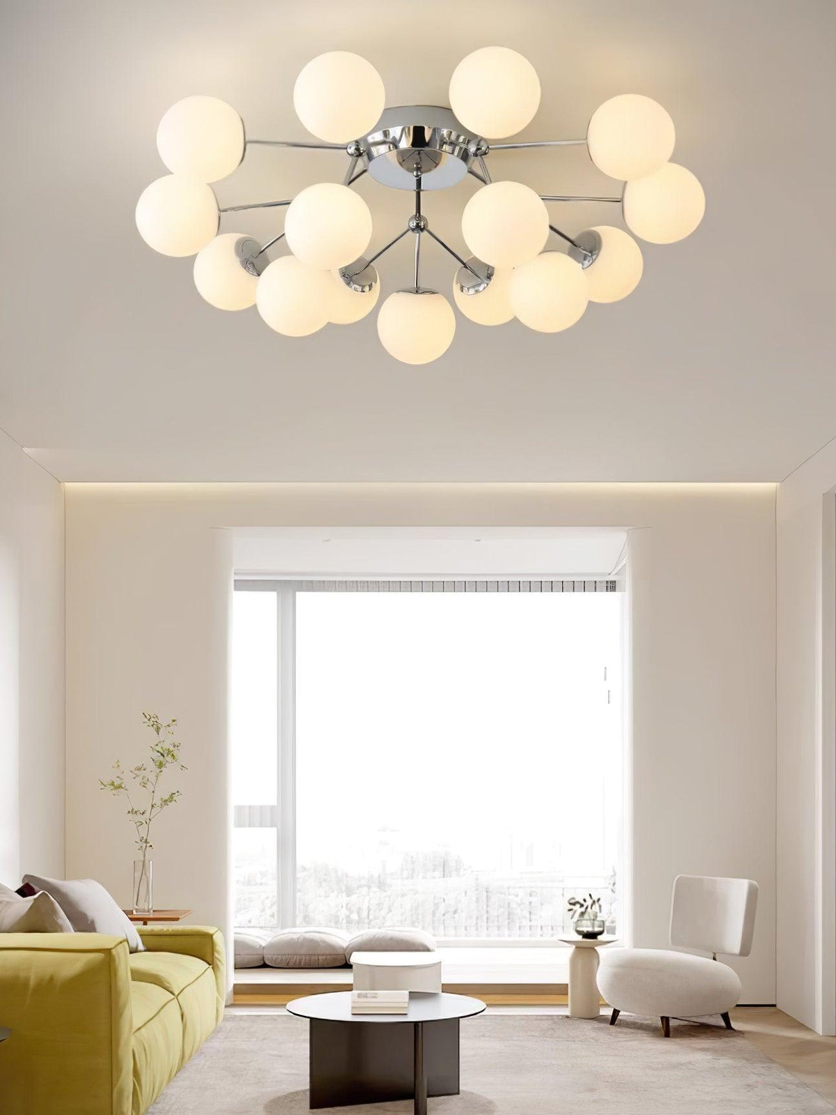 Tildenelis Glass Ceiling Light-Moonnatur