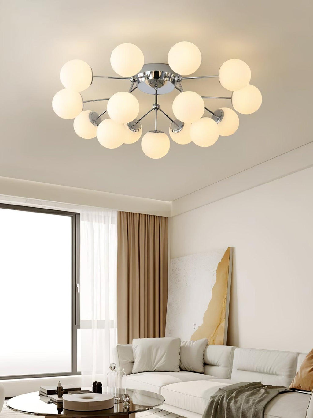 Tildenelis Glass Ceiling Light-Moonnatur