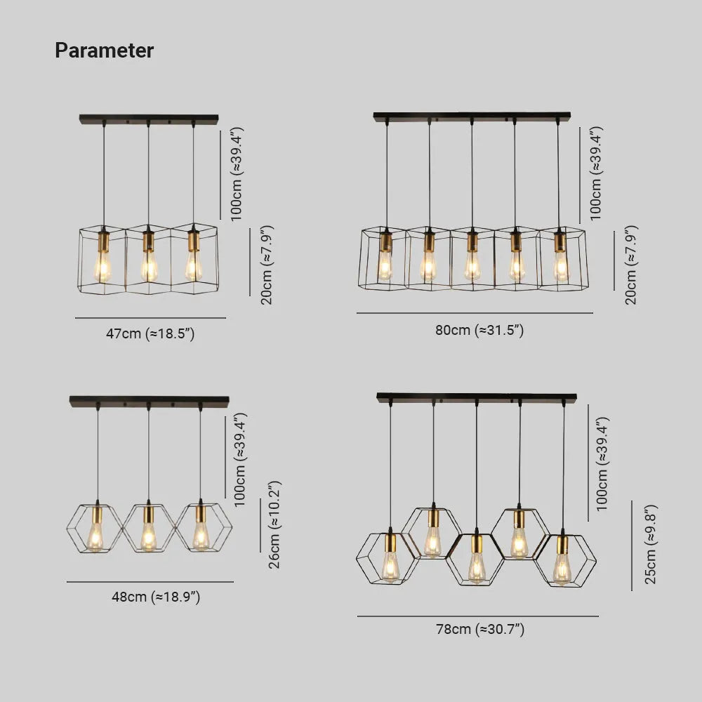 Brenelenis Metal Pendant Light-Moonnatur