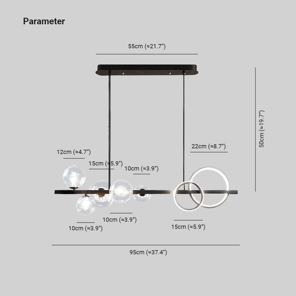 Kesterwynne Glass Pendant Light-Moonnatur