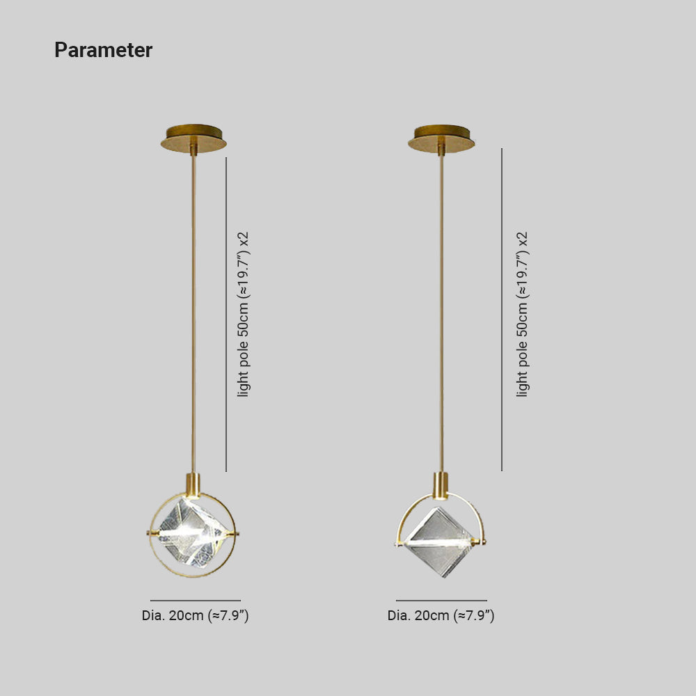 Kesterwyn Crystal Pendant Light-Moonnatur