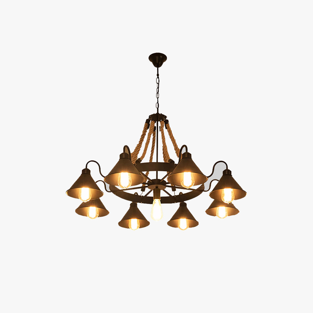 Fendelfern Metal Chandelier-Moonnatur