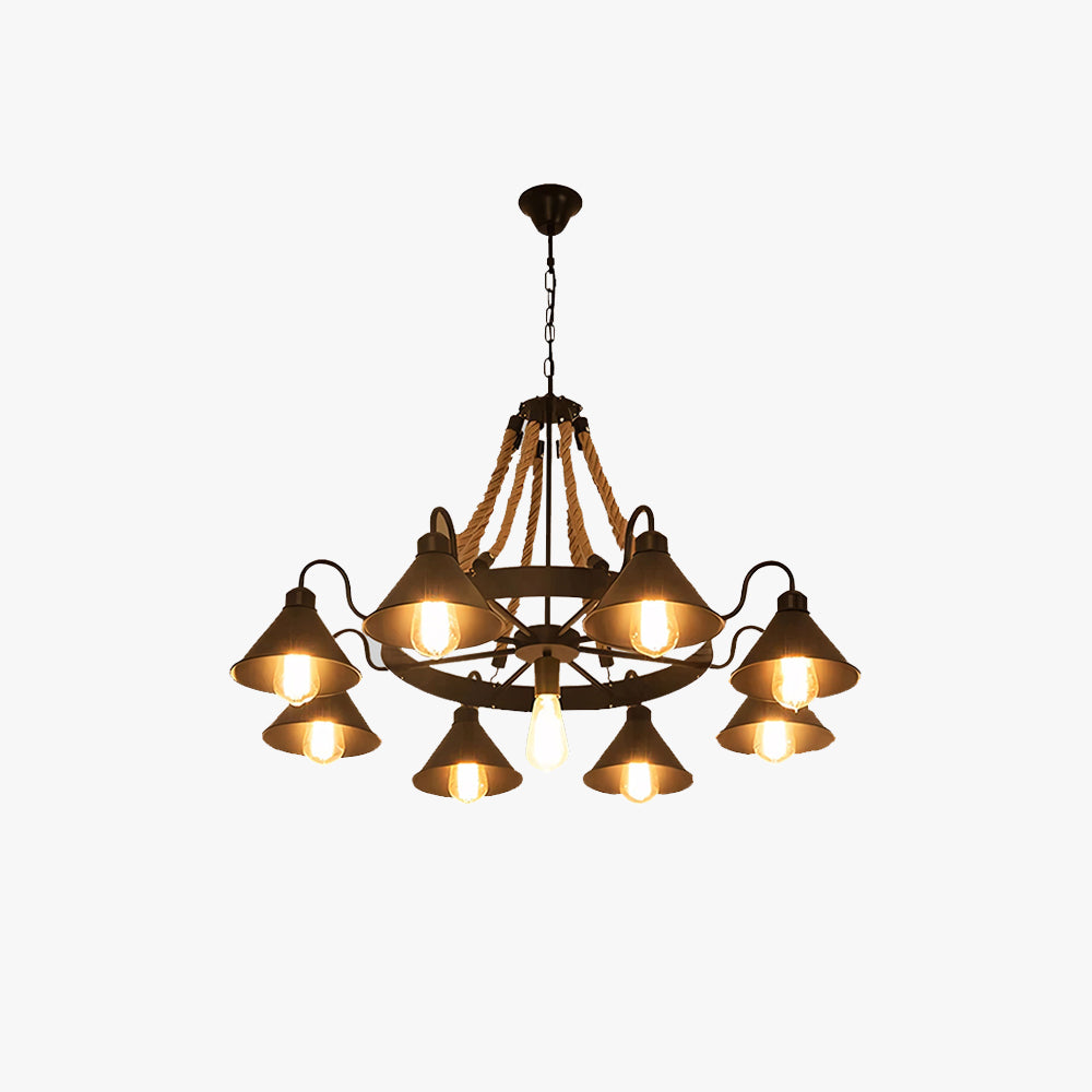 Fendelfern Metal Chandelier-Moonnatur
