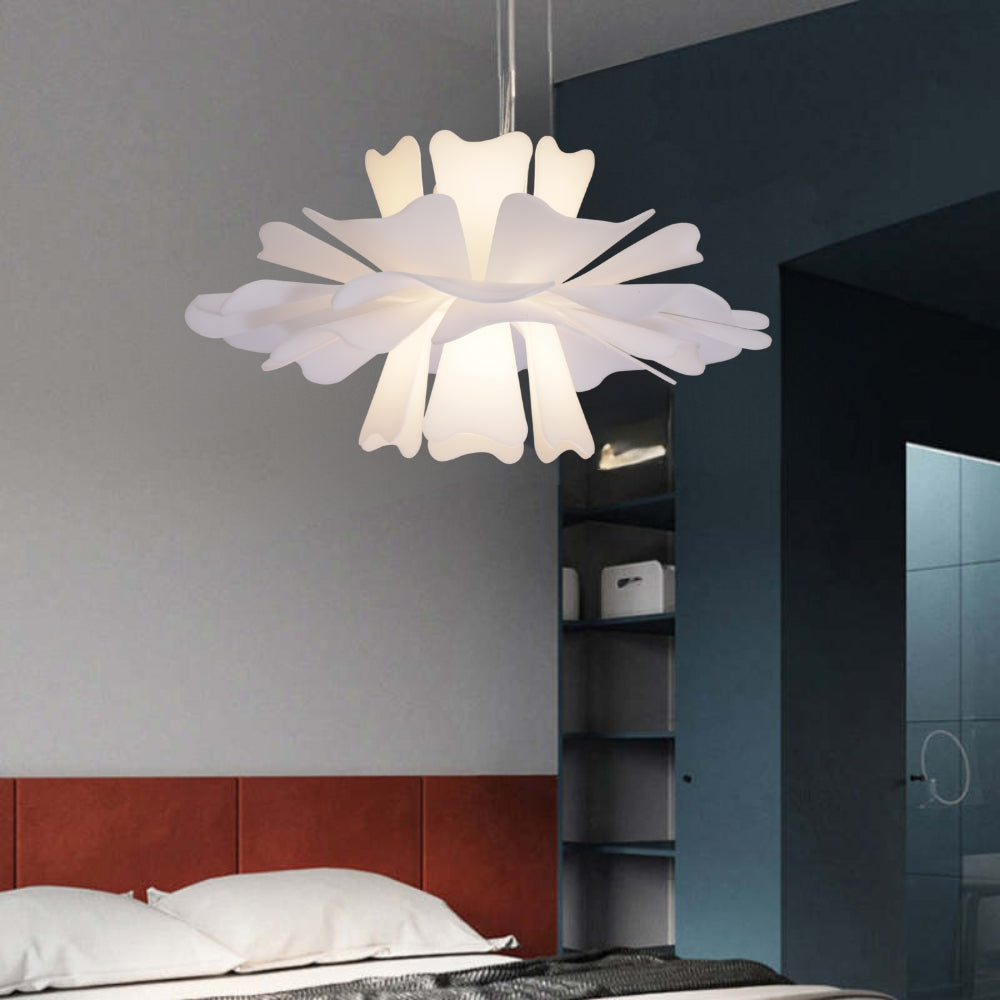 Niva Elegant Flower Pendant Light White - Neutralighting