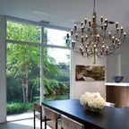 Eronna Steel Chandelier-Moonnatur
