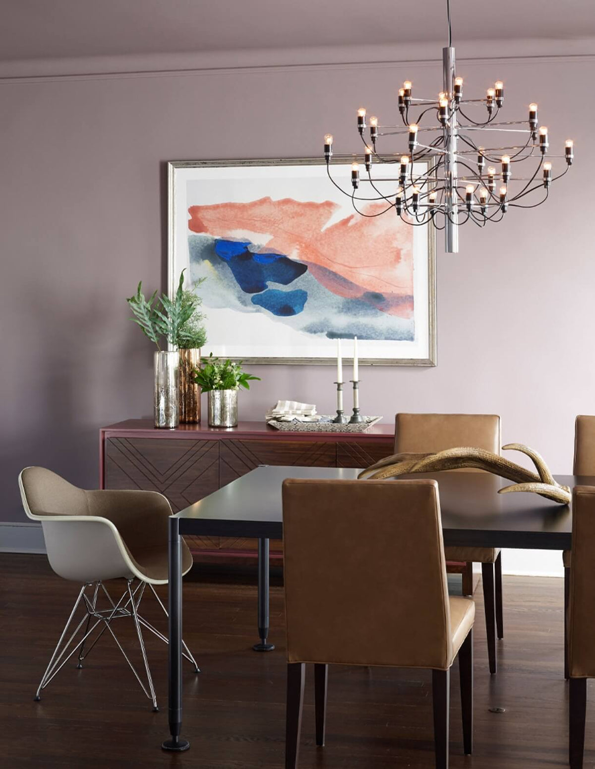 Eronna Steel Chandelier-Moonnatur