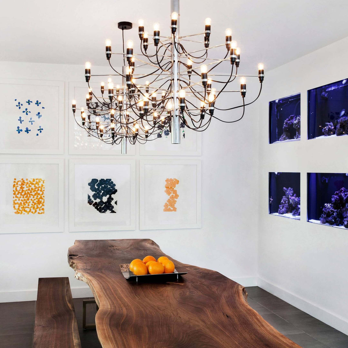 Eronna Steel Chandelier-Moonnatur