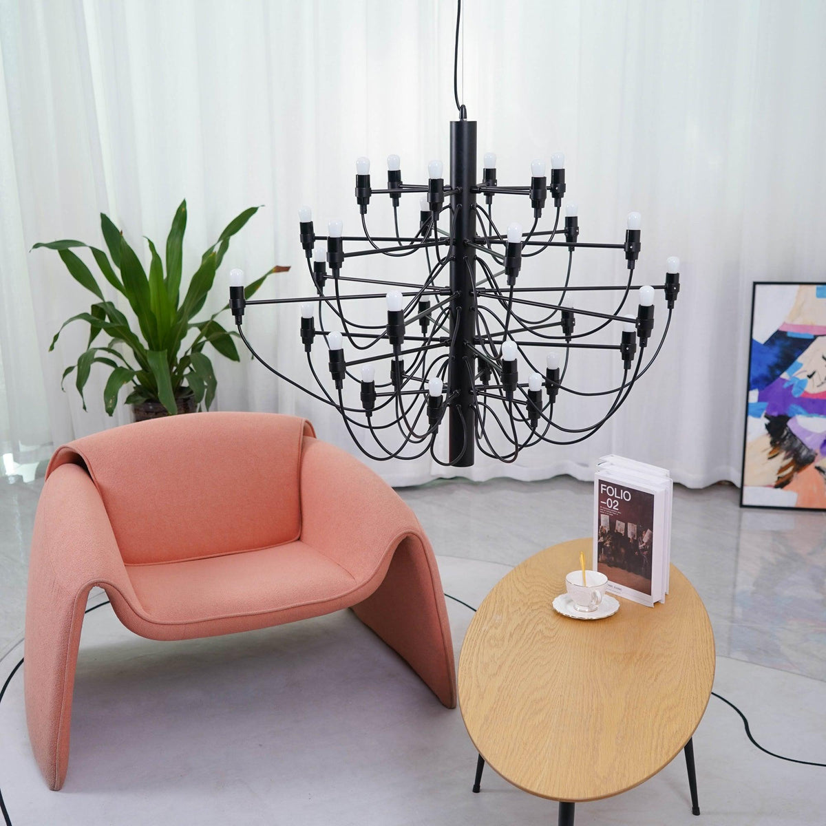 Eronna Steel Chandelier-Moonnatur