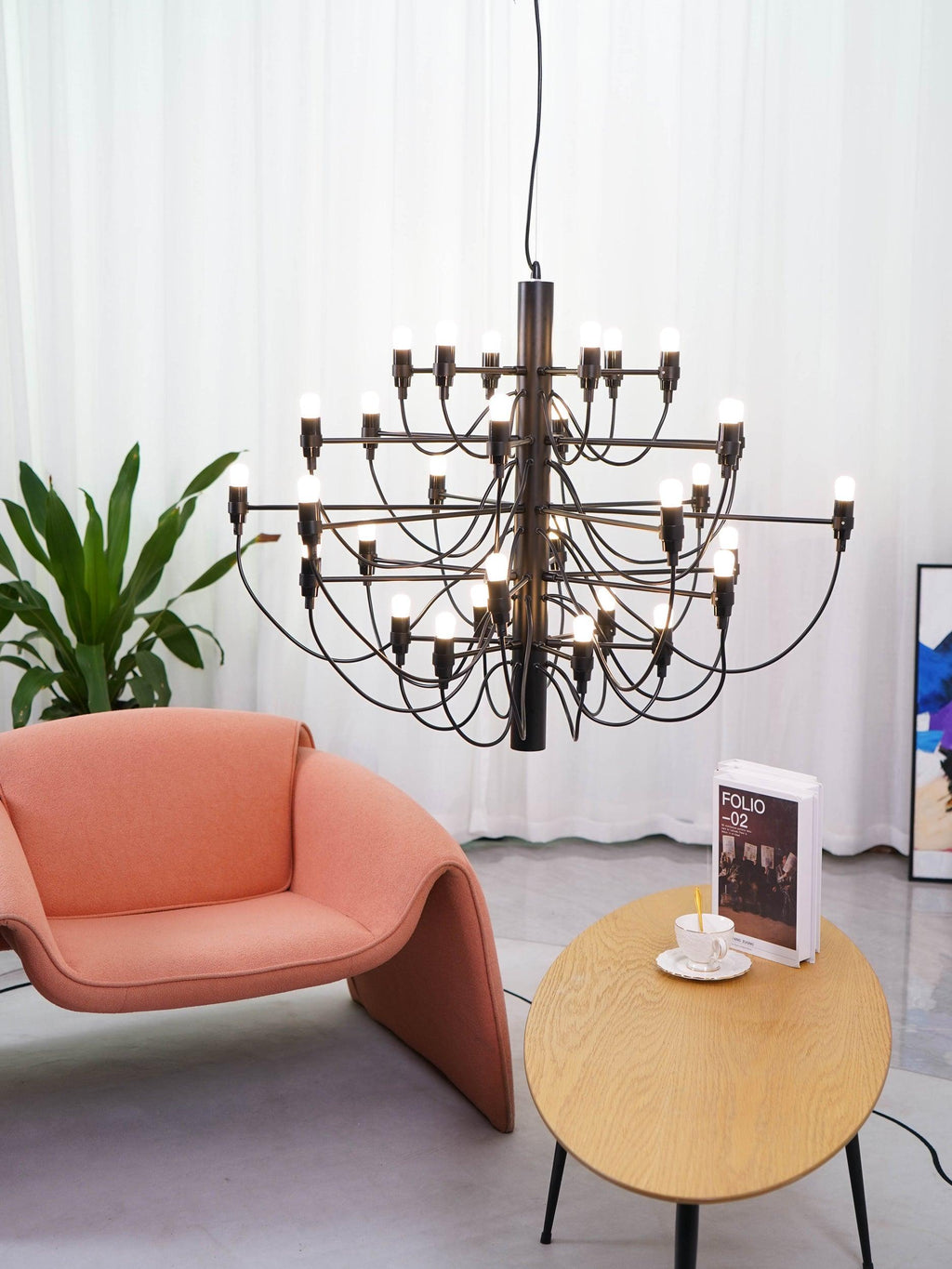 Eronna Steel Chandelier-Moonnatur