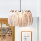 Grenelrose Feather Pendant Light-Moonnatur